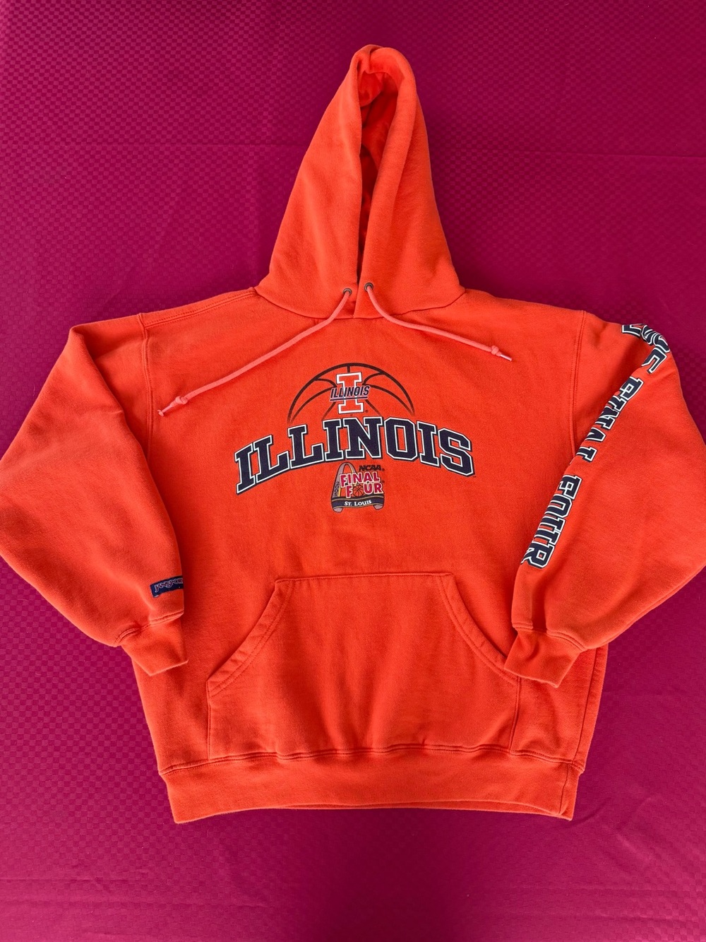 Jansport Orange Illinois Basketball Hooded Sweatshirt